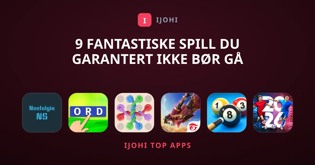 9 Fantastiske Spill Du Garantert Ikke Bør Gå Glipp Av